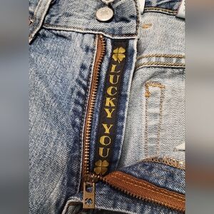 Lucky Brand Light Blue Denim Jeans with Gold Accent